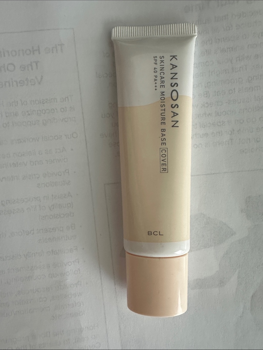 Skincare Moisture Base Cover - Light Beige